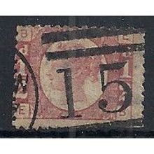 1870 SG48/9 1/2d Rose Plate 20 Good Used Check Letters "EB".