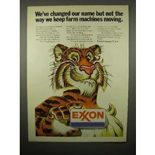 1973 Exxon Gasoline Ad - Keep Farm Machines Moving