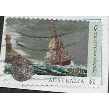 AUS 2017 $1.00 (S/A) 'SHIPWRECKS -ZUYTDORP' ON PAPER FINE USED (EBID25-840)