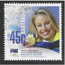 AUS 2002 45c 'WINTER OLYMPIC GOLD - CAMPLIN' FINE USED (EBID68-372)