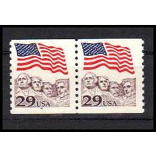 2523 29c U.S. Flag Fine MNH CNP Left 4 PA1206