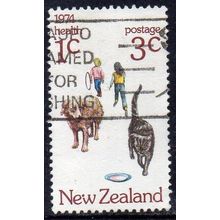 New Zealand 1974 Health - Children and Pets 3c + 1c Used