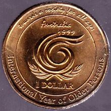 1999 Australia 1 Dollar coin Year of the Older Person