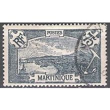 Martinique 1922 Michel 98 O Cote (2004) 1.00 € Vue de Fort-de-France Cachet rond