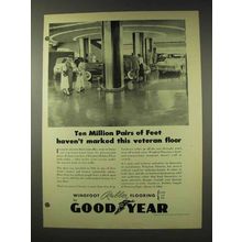 1948 Goodyear Wingfoot Rubber Floor Ad - Haven't Marked