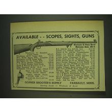 1948 Gopher Shooter's Supply Ad - Winchester 52 Heavy Barrel Marksman