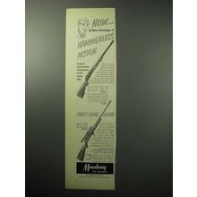 1958 Mossberg 346K, 350K Rifle Ad - Hammerless Action
