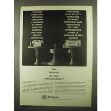 1965 Bell Telephone Ad - Balanced Communications