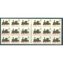 2719a 29c Locomotive Very Fine MNH Pane/18 P# V11111 L00115 (19)
