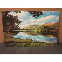 GRASMERE LAKE, CUMBRIA Lake District unused vintage postcard Colourmaster =