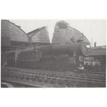 LMS 4-6-0 Class 45529 at London Road Station Manchester 5529 Train Postcard