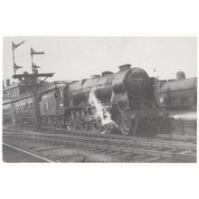 LMS Royal Scot 46160 at Stockport Station in 1960 Train Railway Postcard