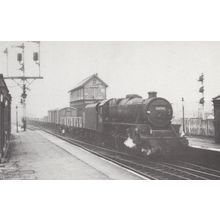 LMS 44934 Train Newton Heath Station Branch Freight Railway Postcard