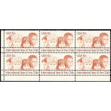 1772, MNH 15¢ IYC Block of 6 With DOUBLE Perforations ERROR - Stuart Katz