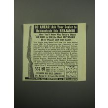 1967 Benjamin Air Rifle Ad - Go ahead! Ask your dealer to demonstrate this