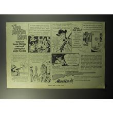 1967 Marlin 80-C Rifle Ad - The Marlin Man tells how Annie Oakley captured