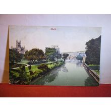 THE RIVER AVON, BATH unused vintage postcard #