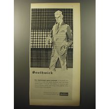 1960 Southwick Sportcoats Ad - Our lightweight sport coatings