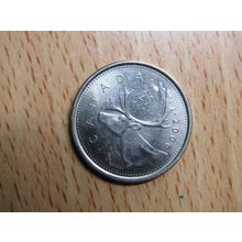 2006 Queen Elizabeth ll 25 Cents Canada Coin
