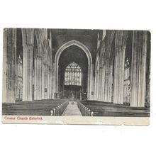 Cromer Church Interior, Norfolk, Postcard.
