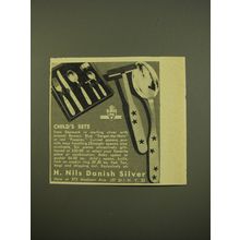 1961 H. Nils Danish Silver Child Set Advertisement
