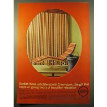 1961 Eastman Chromspun Fabric Advertisement - Dunbar Chaise