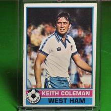 TOPPS FOOTBALL 1977 #193 KEITH COLEMAN WEST HAM UNITED