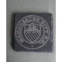 Manchester City slate coaster