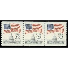 2115b 22c U.S. Flag Very Fine MNH PNC 2/3 R0667