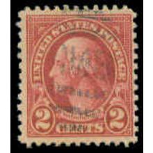 Used 634 2c George Washington Barely Clears M08707