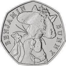 2017 Benjamin Bunny Beatrix Potter 50p circulated