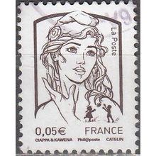 France 2013 Michel 5605IYA O Cote (2015) 0.15 € Marianne du Ciappa-Kawena