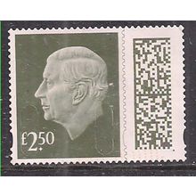 GB 2024 KC 3rd £2.50 Gooseberry Green Machin Used SG V5026 ( L1086 )