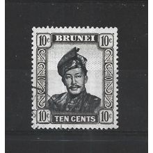 Brunei.SG106 10c Sultan Omar Ali Saifuddin.Fine Used.Aug25x
