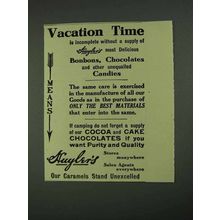 1908 Huyler's Bonbons, Chocolates and Candies Ad