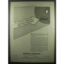 1924 Norton Alundum Grinding Abrasive Ad - For Surface