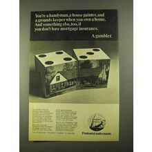 1968 Prudential Insurance Ad - Handyman, House Painter