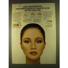 1980 Aziza Shadow Trios Ad - Three Better Than One