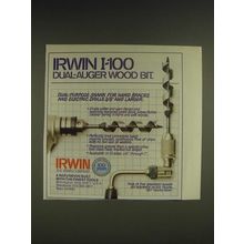1985 Irwin I-100 Dual-Auger Wood Bit Ad