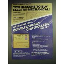 1985 Irri-Trol MC series controllers Ad - Two reasons to buy electro-mechanical