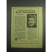 1948 Hoover Vacuum Cleaner Ad - My home is Hoover-Cleaned like the Queen