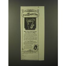 1921 Conn Instruments Ad - Why Conn instruments are easier to play