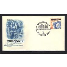 Event Cancel 05-25-86 2145 22c AMERIPEX '86 (Cachet-U/A) Box0254