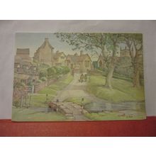 UPPER SLAUGHTER, Gloucestershire by Eric J. Rice unsed vintage postcard /
