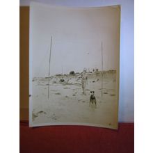 BEACH BADMINTON 1930s small photograph #