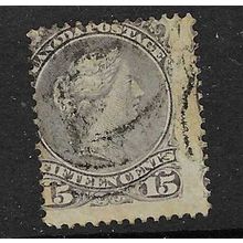 CANADA 1868-90 QV 15c USED SG61b