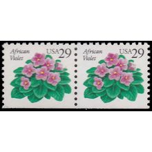 2486 29c Afican Violet Fine MNH BPS Hor Pair Bottom V4704