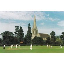St Marys Church Dedham Manningree Cricket Match Limited Edition Of 1000 Postcard