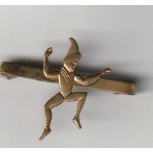 Girl Guide Brownie Metal Pin Promise Badge - 1950's - Used (BY330)
