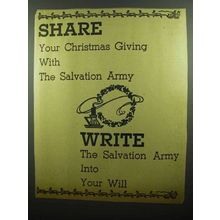 1942 Salvation Army Ad - Share Your Christmas Giving